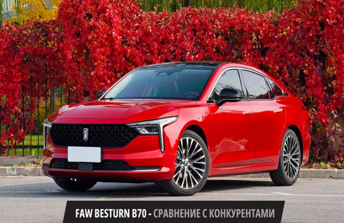 FAW Besturn B70 - сравнение с конкурентами