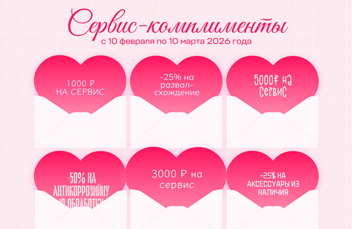 Сервис-комплимент от CHERY: месяц выгодных предложений